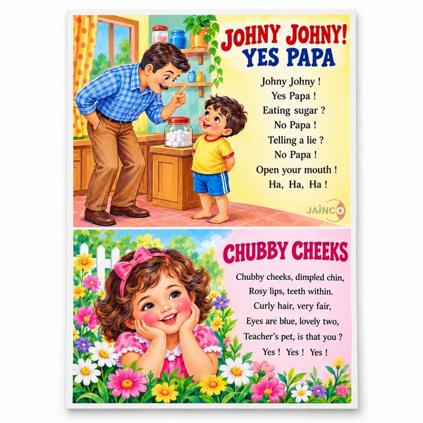 Johny Johny! Yes Papa, Chubby Cheeks Chart
